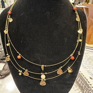 Elegant Gold Multi-Layer Necklace